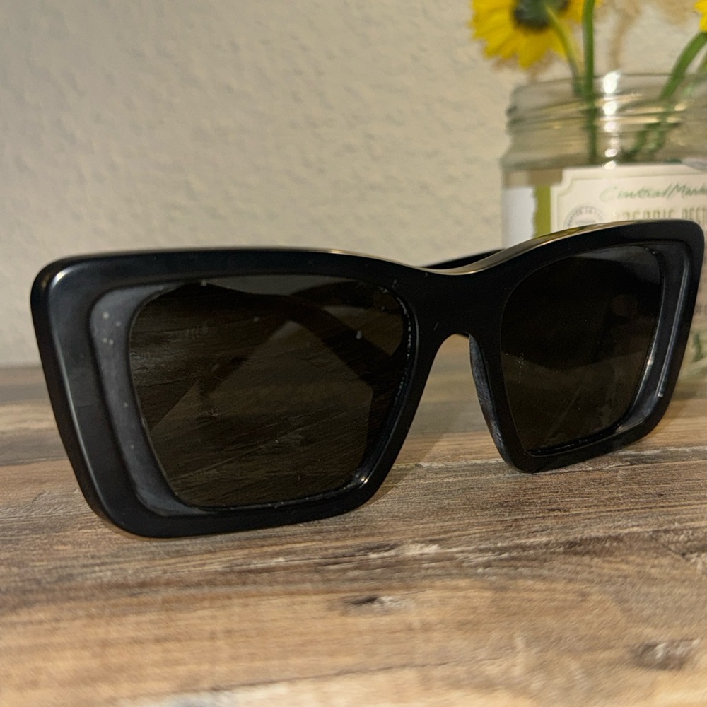 Prada Black Oversized Rectangular Sunglasses - image 4